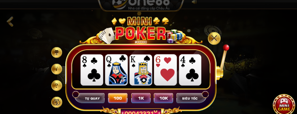 Cách chơi Mini Poker nỗ hũ dễ dàng tại One88